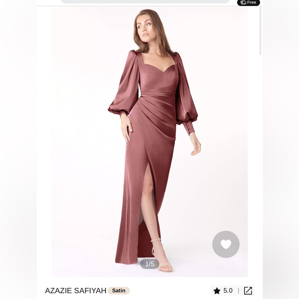 Azazie Safiyah Bridesmaid Size 16 Amethyst NWT